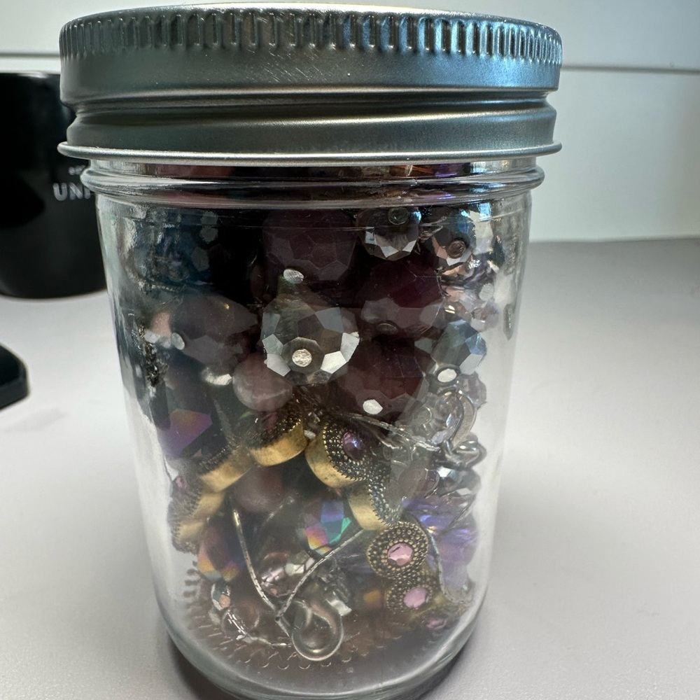 Mystery Jewelry Jar Beaded and Gems - Picture 4 of 5